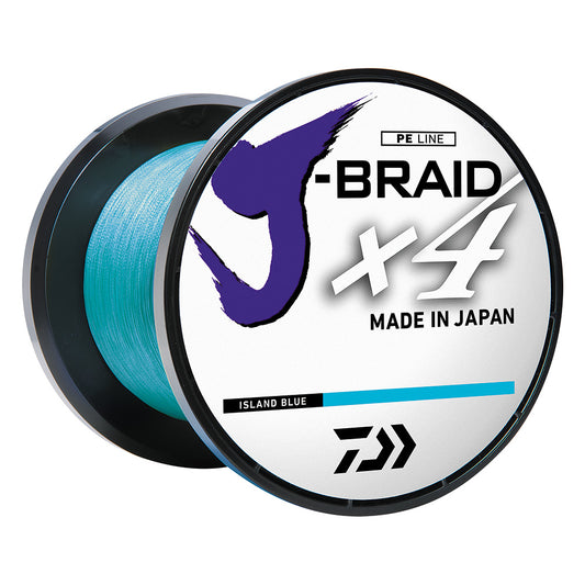 Daiwa J-BRAID x4 Braided Line - 20 lbs - 300 yds - Island Blue [JB4U20-300IB]