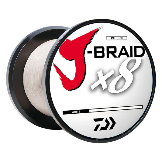 Daiwa J-BRAID x8 Braided Line - 65 lbs - 300 yds - White [JB8U65-300WH]